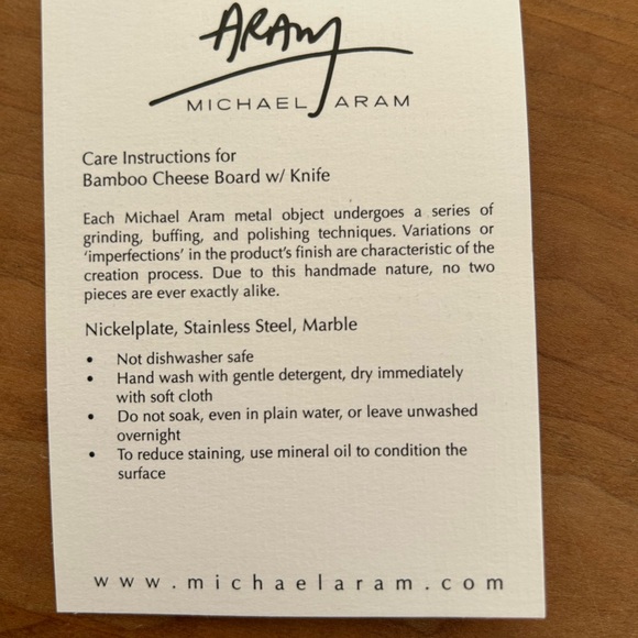 NIB Michael Aram Cheese Board - Picture 5 of 6